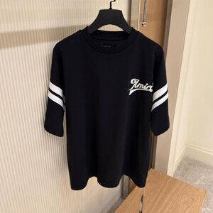 Medium Amiri Men's Black Cotton T-Shirt Relaxed Fit